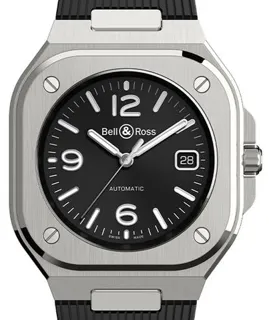 Bell & Ross Instruments BR05A-BL-ST/SRB 40mm Stainless steel Black