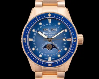 Blancpain Bathyscaphe Quantième Complet Phases de Lune 5054-3640-765 43mm 18k red gold Blue