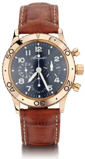 Breguet Type XX Aeronvale 3800BR 39mm 18kt rose gold Blue