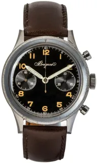 Breguet Type 20 1403/1203 38mm Stainless steel Black