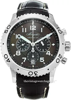 Breguet Type XXI 3810ST/92/9ZU Stainless steel brown