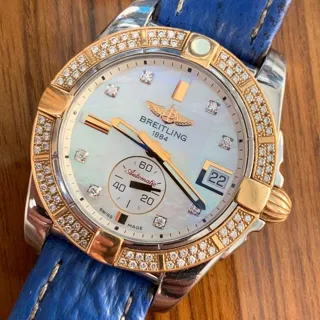 Breitling Galactic 36 C37330 36mm Yellow gold and Stainless steel White