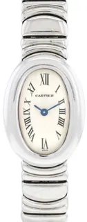 Cartier Baignoire 2369 18mm White gold White