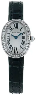 Cartier Baignoire 3098 19mm White gold Radiant silver