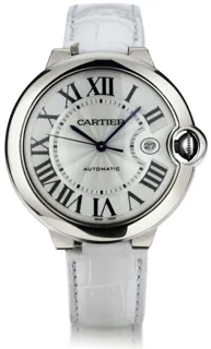 Cartier Ballon Bleu 3000 42mm 18k white gold Silver