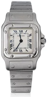 Cartier Santos Galbée 1565 24mm Stainless steel White