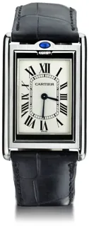 Cartier Tank Basculante 2390 39mm Stainless steel White