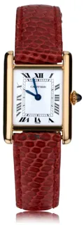 Cartier Tank Louis 78087 28mm 18kt yellow gold White