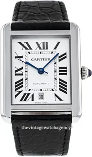 Cartier Tank W5200027 31mm Stainless steel Silver