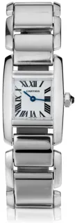 Cartier Tankissime 2825 20mm 18k white gold White