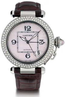 Cartier Pasha C Meridian GMT W3107099 Stainless steel and Diamond Pink