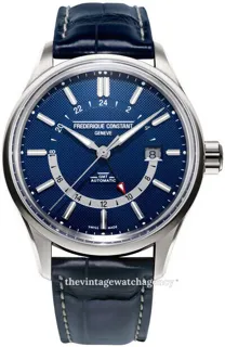 Frédérique Constant Yacht Timer FC-350NT4H6 42mm brushed/polished steel blue