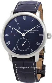 Frédérique Constant Slimline FC-723NR3S6 40mm brushed/polished steel blue