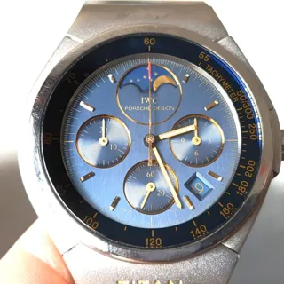 IWC Porsche Design 3742 37mm Titanium Blue