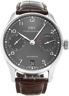 IWC Portugieser IW500106 42.5mm White gold Black