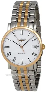 Longines Elegant L4.809.5.11.7 Stainless steel and Red gold White