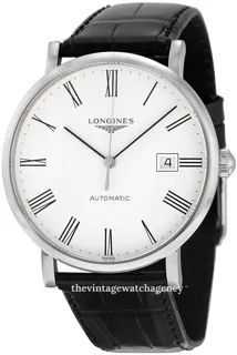 Longines Elegant L4.910.4.11.2 39mm Stainless steel White