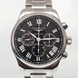 Longines Master Collection L2.693.4.51.6 44mm Stainless steel Black