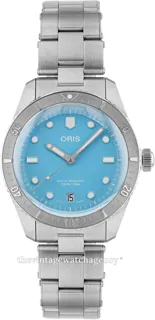 Oris Divers 01 733 7771 4055-07 8 19 18 (V800421) 38mm Brushed/polished steel Blue