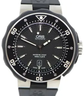 Oris ProDiver 01 733 7646 7154-07 4 26 04TEB 47mm Ceramic and Titanium Black