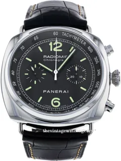 Panerai Contemporary Radiomir Chronograph PAM 00288 45mm polished steel Black