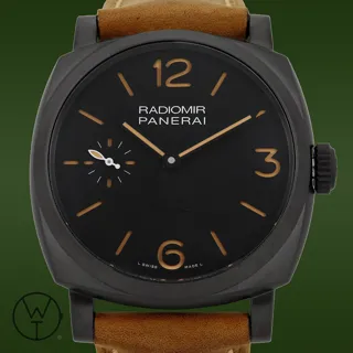 Panerai Radiomir PAM 532 47mm DLC black coating$steel