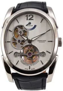 Parmigiani Fleurier Ovale Tourbillon PFH750-1204800-HA1441 18k white gold Silver