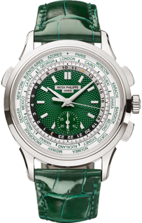 Patek Philippe World Time Chronograph 5930P-001 39mm Platinum Green