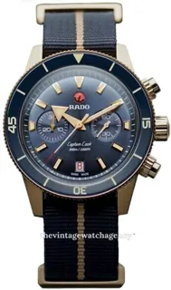 Rado Captain Cook R32146208 Bronze and Ceramic and Titanium Blue