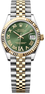 Rolex Datejust 278273-0016 31mm Yellow gold and Oystersteel Green