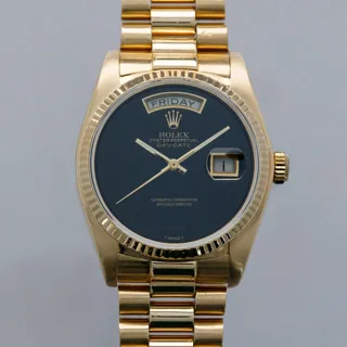 Rolex Day-Date 18038 18k yellow gold Black