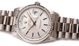 Rolex Day-Date 36 18239 (DAY-DATE  (UP TO 2000)) 36mm White gold Silver