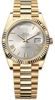 Rolex Day-Date 40 228238 40mm Yellow gold Silver