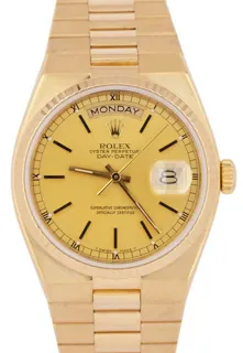 Rolex Day-Date Oysterquartz 19018 36mm Yellow gold Champagne