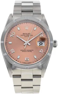 Rolex Oyster Perpetual Date 15210 Stainless steel Salmon