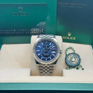 Rolex Sky-Dweller 336934 42mm Yellow gold and Stainless steel Blue