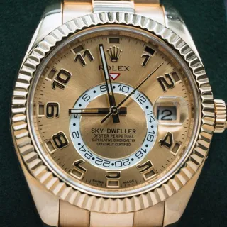 Rolex Sky-Dweller 326938 ( DIAL) 42mm Yellow gold Golden