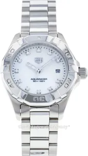 TAG Heuer Aquaracer Lady WBD1414.BA0741 27mm Brushed/polished steel Silver Mother of pearl