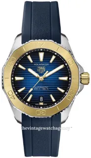 TAG Heuer Aquaracer WBP2150.FT6210 40mm Yellow gold and Stainless steel Blue