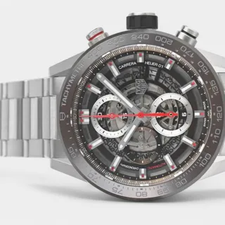 TAG Heuer Carrera Calibre HEUER 01 CAR201U.BA0766 43mm Ceramic and Stainless steel Skeletonized