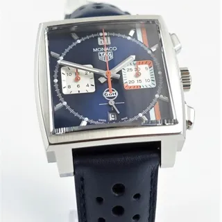 TAG Heuer Monaco CBL2115.FC6494 ( GULF) 39mm Stainless steel Blue