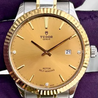 Tudor Style M12713-0007 41mm Yellow gold and Stainless steel Golden