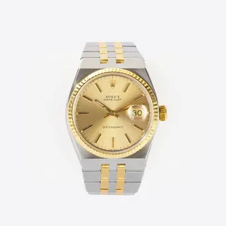 Rolex Datejust Oysterquartz 17013 36mm Yellow gold and Stainless steel Golden