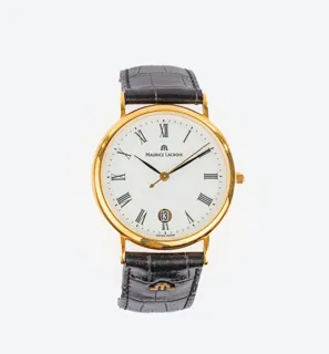 Maurice Lacroix 34mm 18k yellow gold White