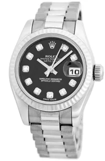 Rolex Lady-Datejust 179179 White gold Black