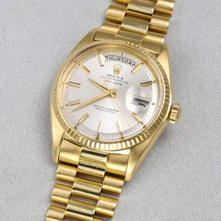 Rolex Day-Date 1803 36mm 18k yellow gold Silver