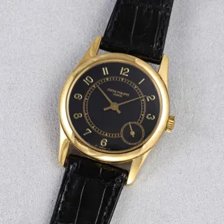 Patek Philippe 5000j 33mm 18k yellow gold Black