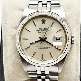 Rolex Datejust 36 16234 White gold and Stainless steel Silver