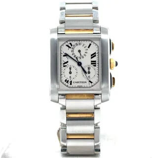 Cartier Tank Française W51004Q4 Stainless steel White