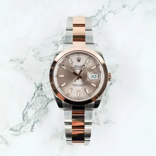 Rolex Datejust 126301-0019 Rose gold and Stainless steel Gray